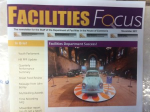 Facilities Focus from the House of Commons